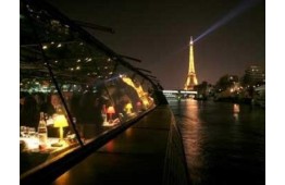 Cruise on the River Seine with Bateaux Parisiens dinner on the ship Cruise on the River Seine with Bateaux Parisiens dinner on the ship